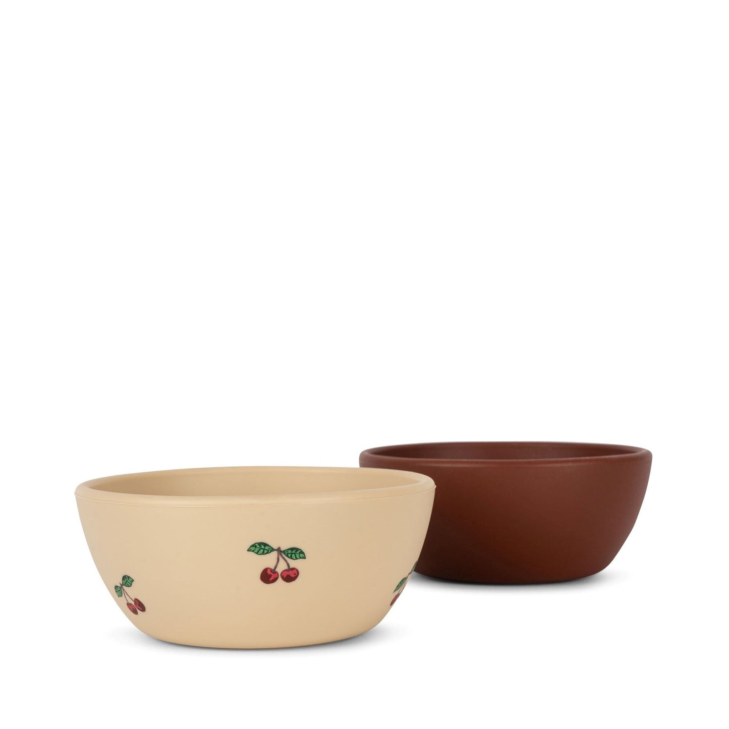 2 Pack Small Snack Bowls, Cherry/Mocca