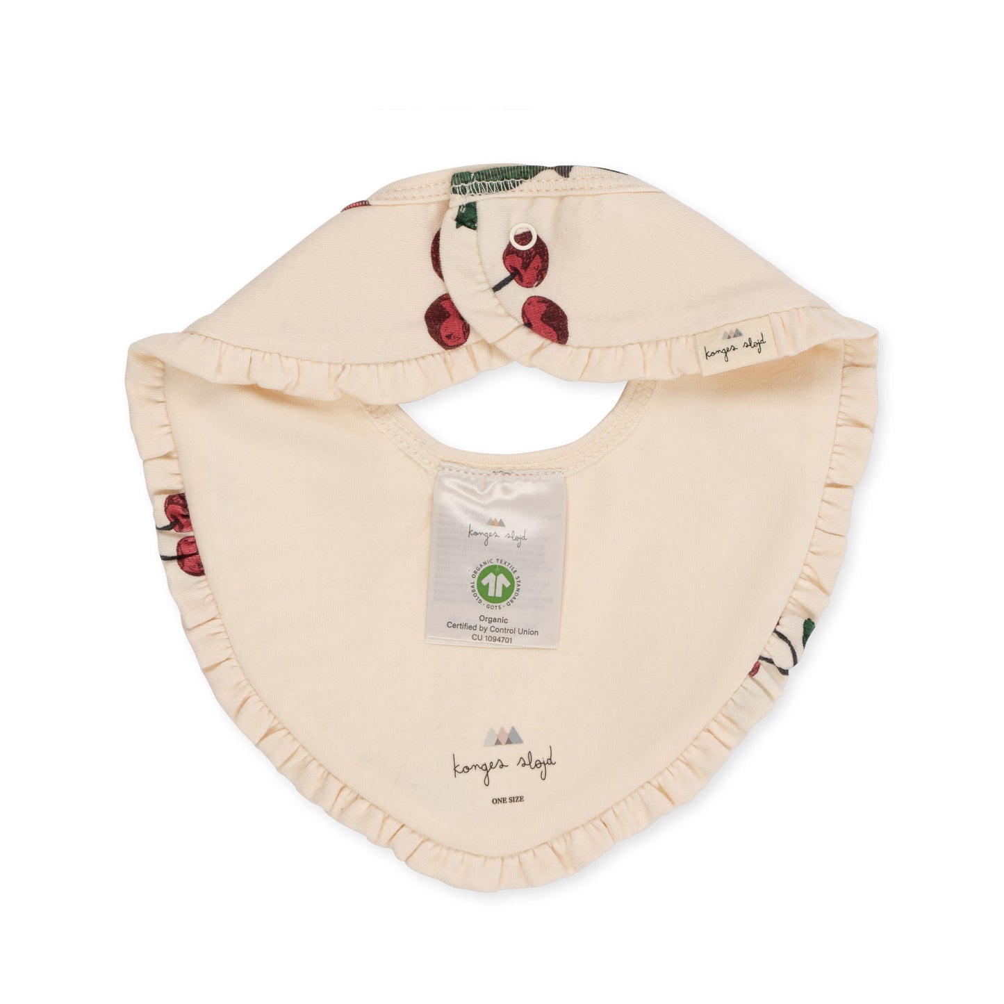 Basic 2 Pack Frill Bib, Ma Grande Cerise