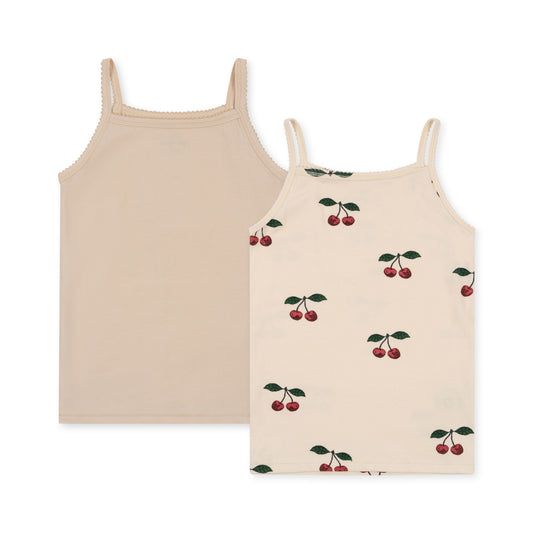 Basic 2 Pack Strap Top, Ma Grande Cerise
