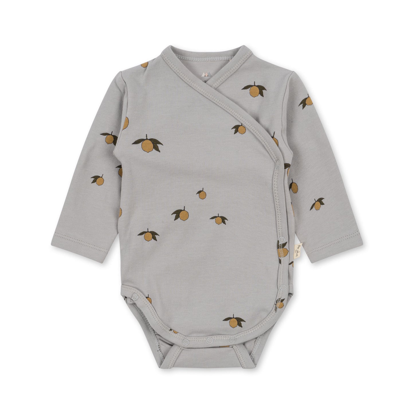 Basic Newborn Organic Bodysuit, Lemon Harbor