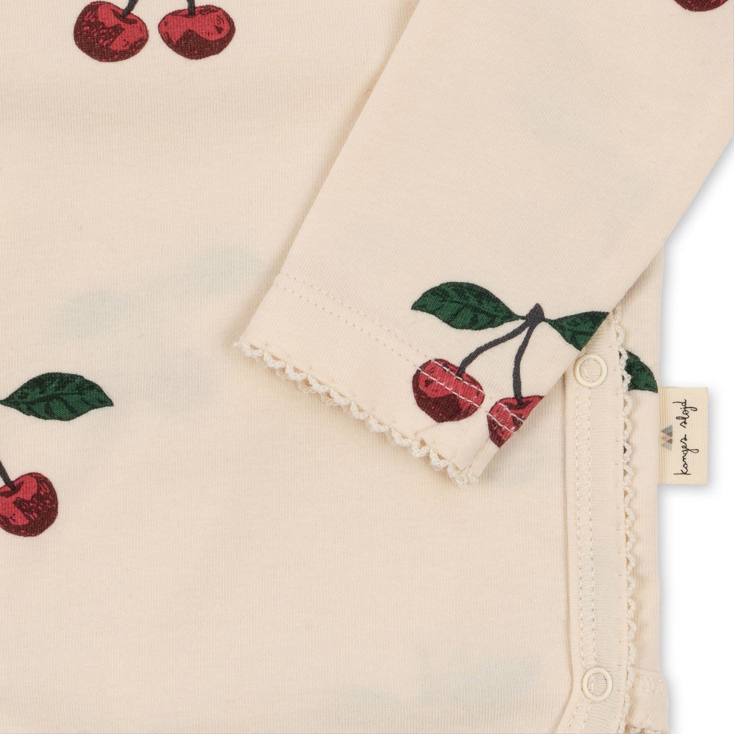 Basic Newborn Organic Bodysuit, Ma Grande Cerise