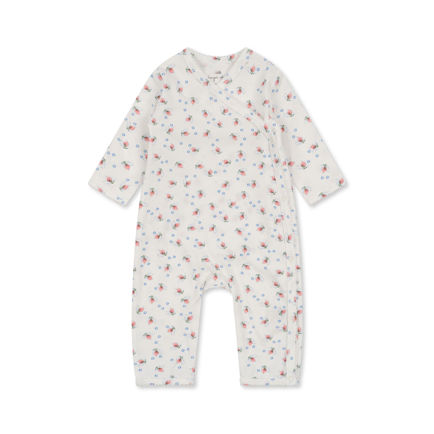 Newborn Organic Onesie, Brise De Ete White