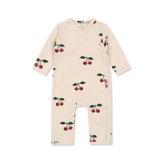 Newborn Organic Onesie, Ma Grande Cerise