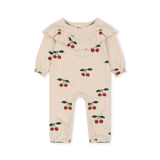 Malli Glitter Romper, Ma Grade Cerise Glitter