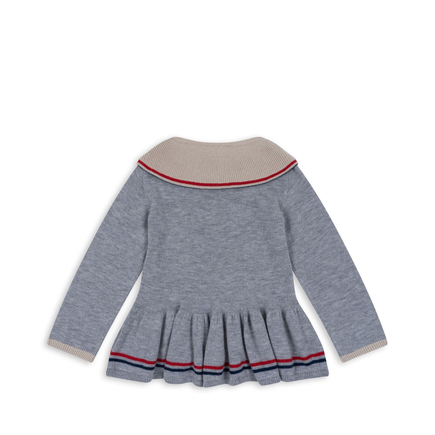 Maxime Knit Collar Blouse, Heart Stripe