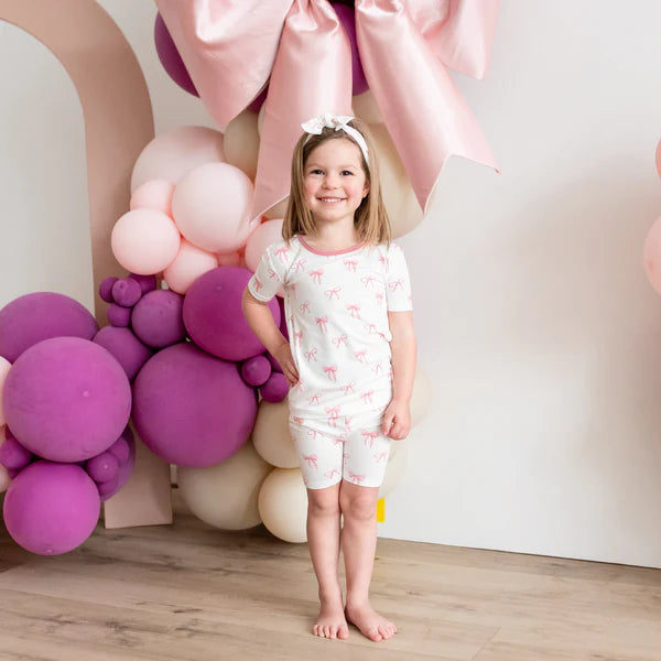 Short Sleeve Pajamas, Bow