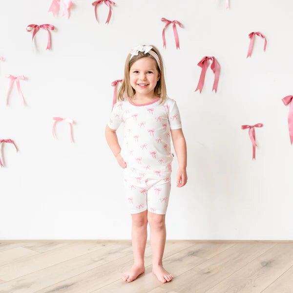 Short Sleeve Pajamas, Bow