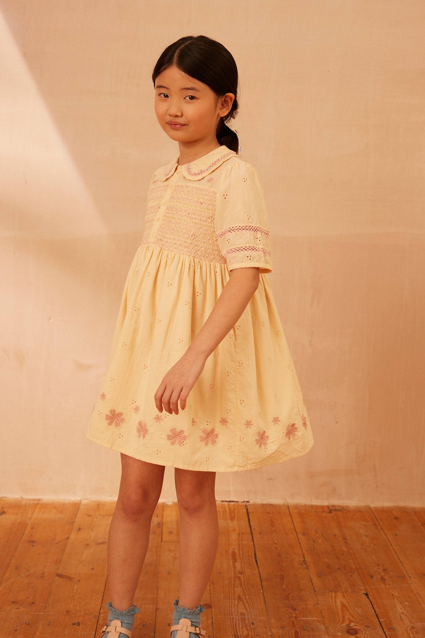 Lucie Dress, Milk Broderie