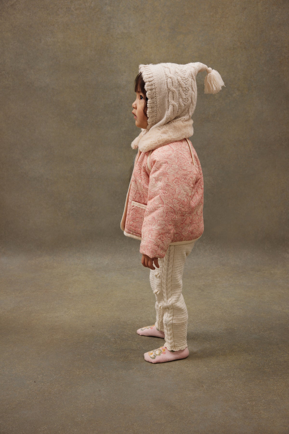 Reversible Coat Jasmina, Pink Moutain Avens