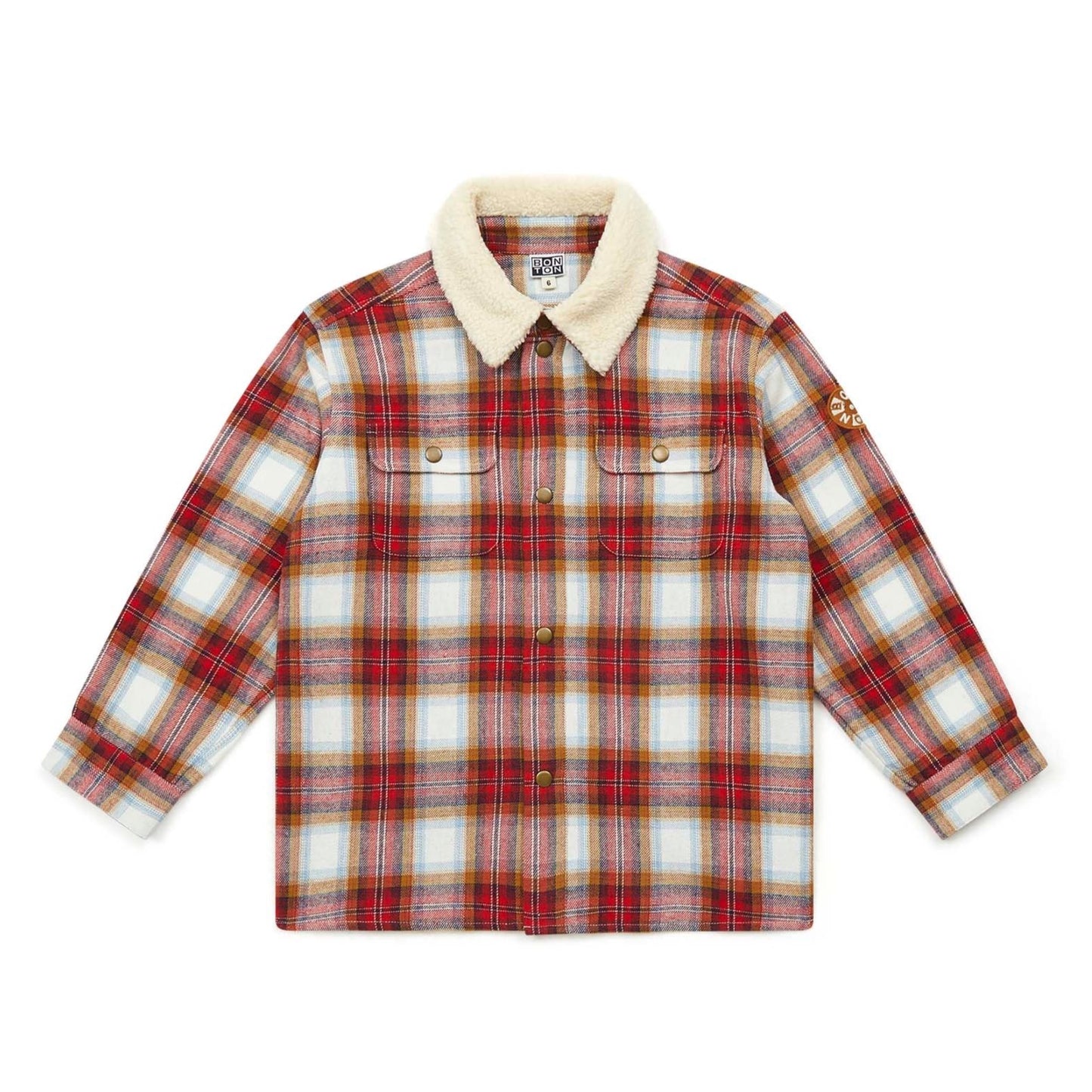 Banane Shirt Jacket, Carreau Rouge