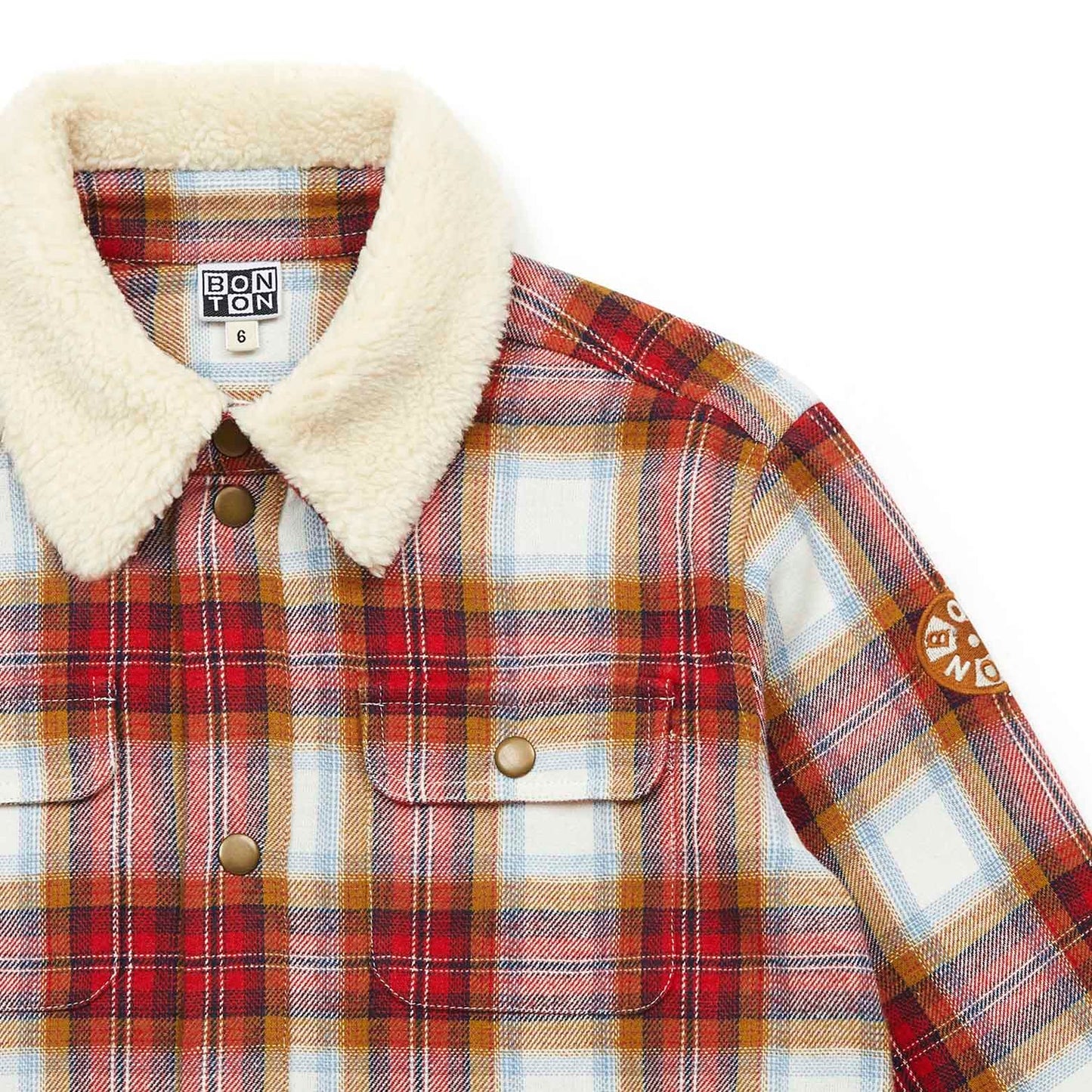 Banane Shirt Jacket, Carreau Rouge