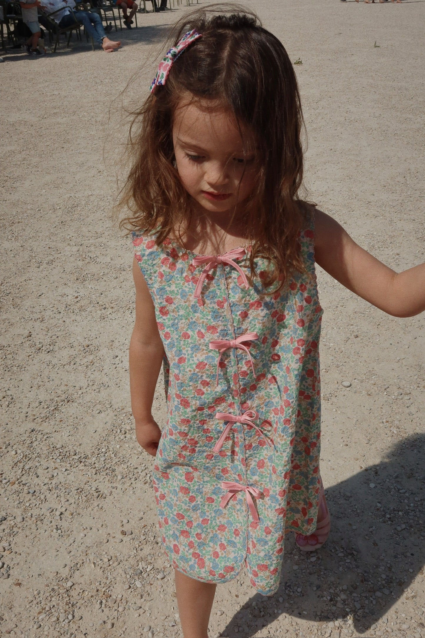 Elin Bow Dress GOTS, Fiola