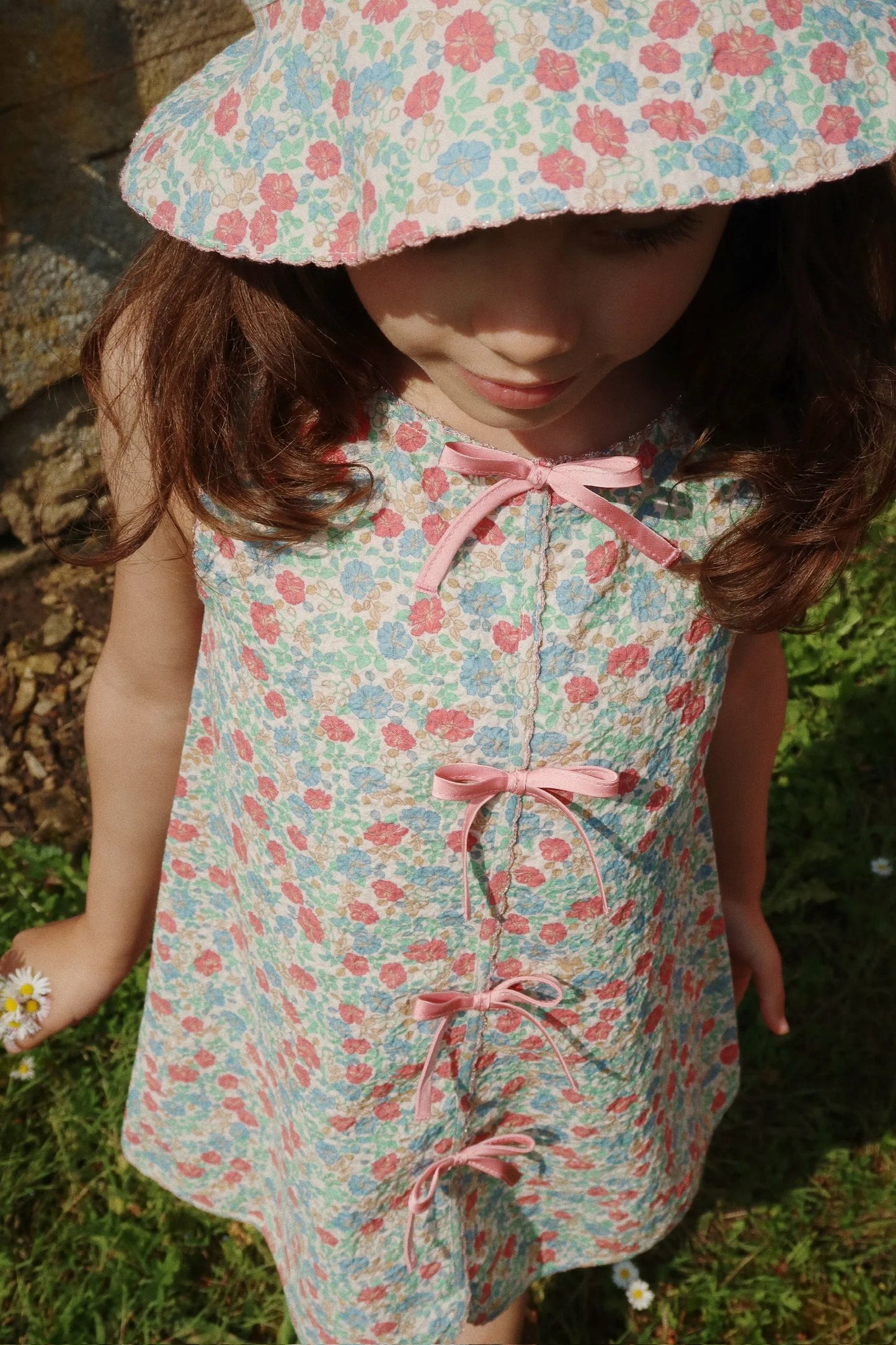 Elin Bow Dress GOTS, Fiola