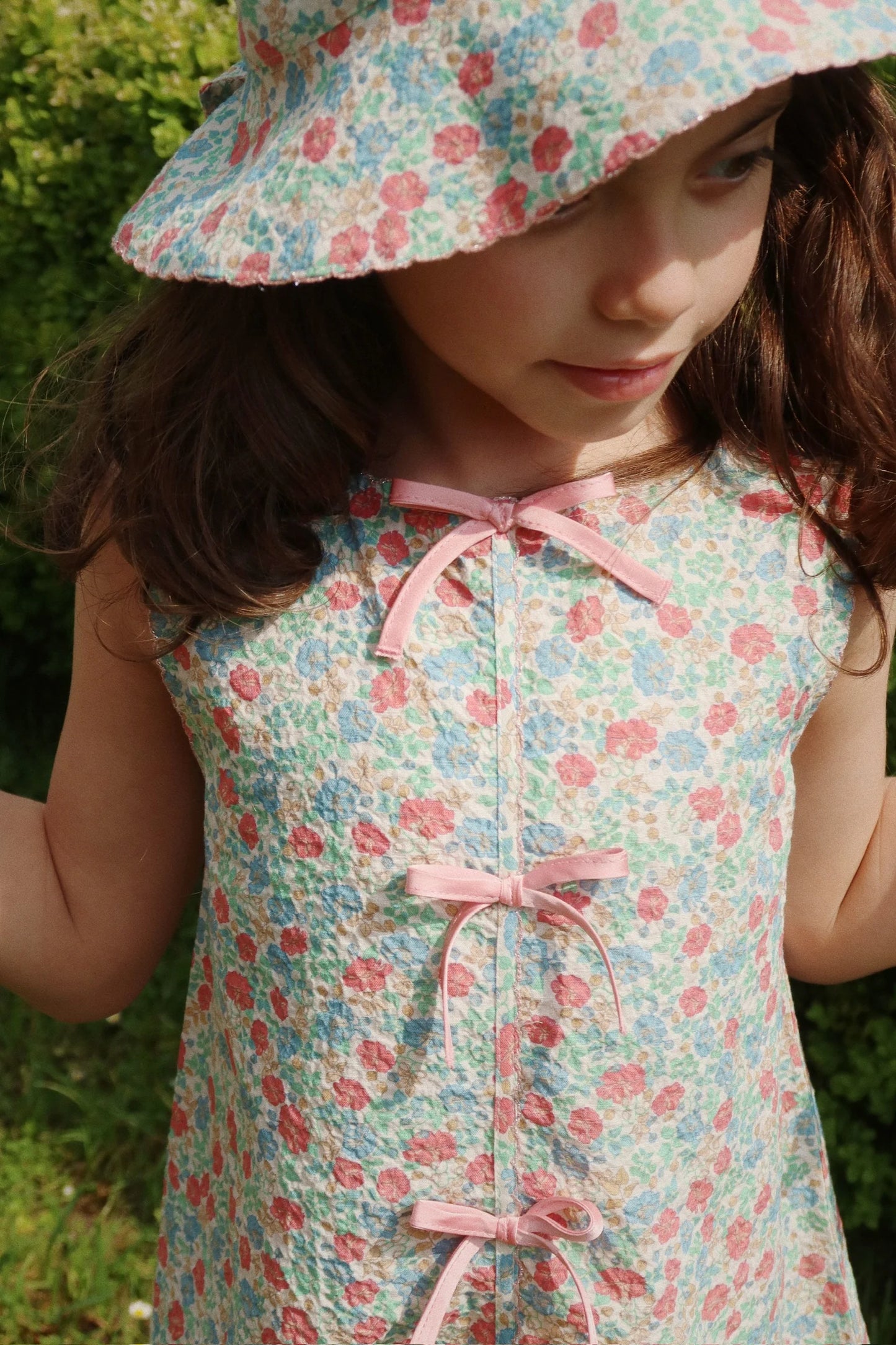 Elin Bow Dress GOTS, Fiola