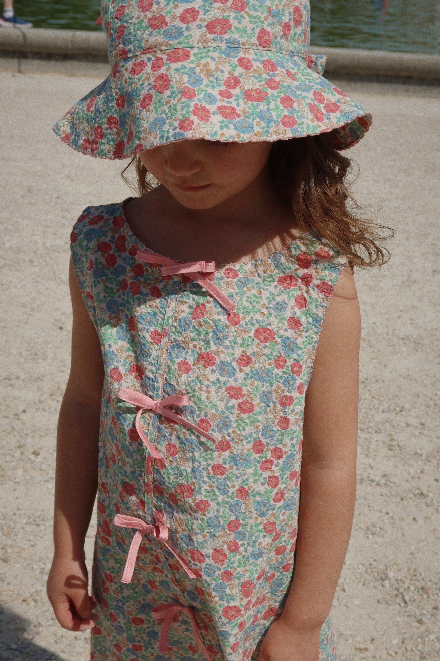 Elin Bow Dress GOTS, Fiola