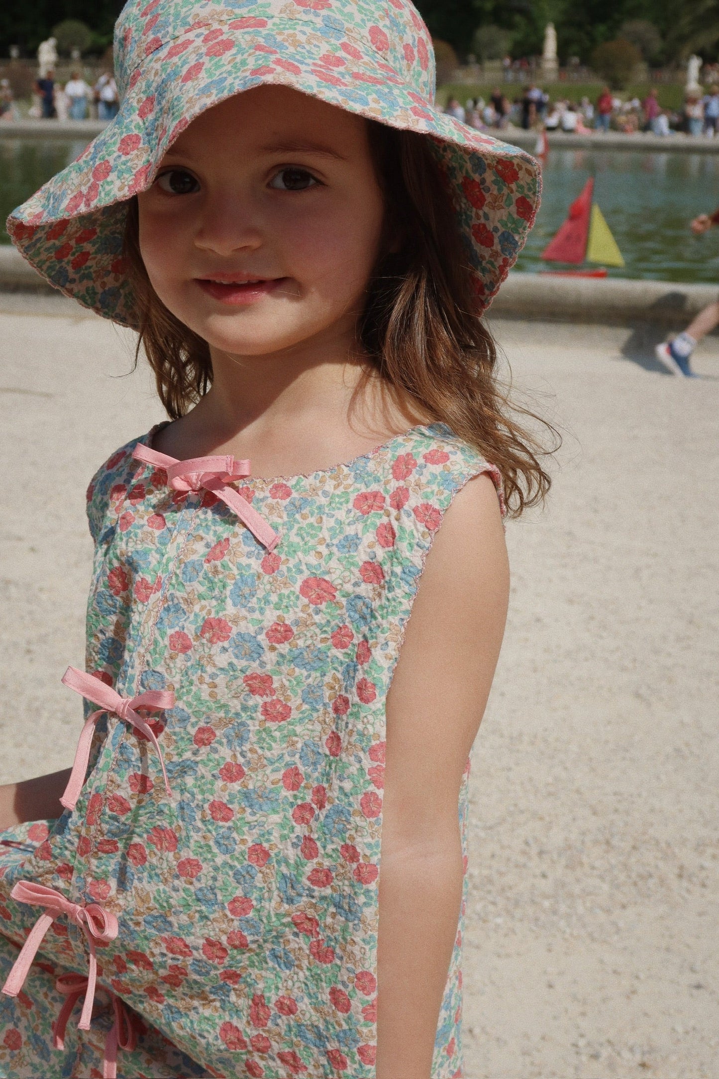 Elin Bow Dress GOTS, Fiola
