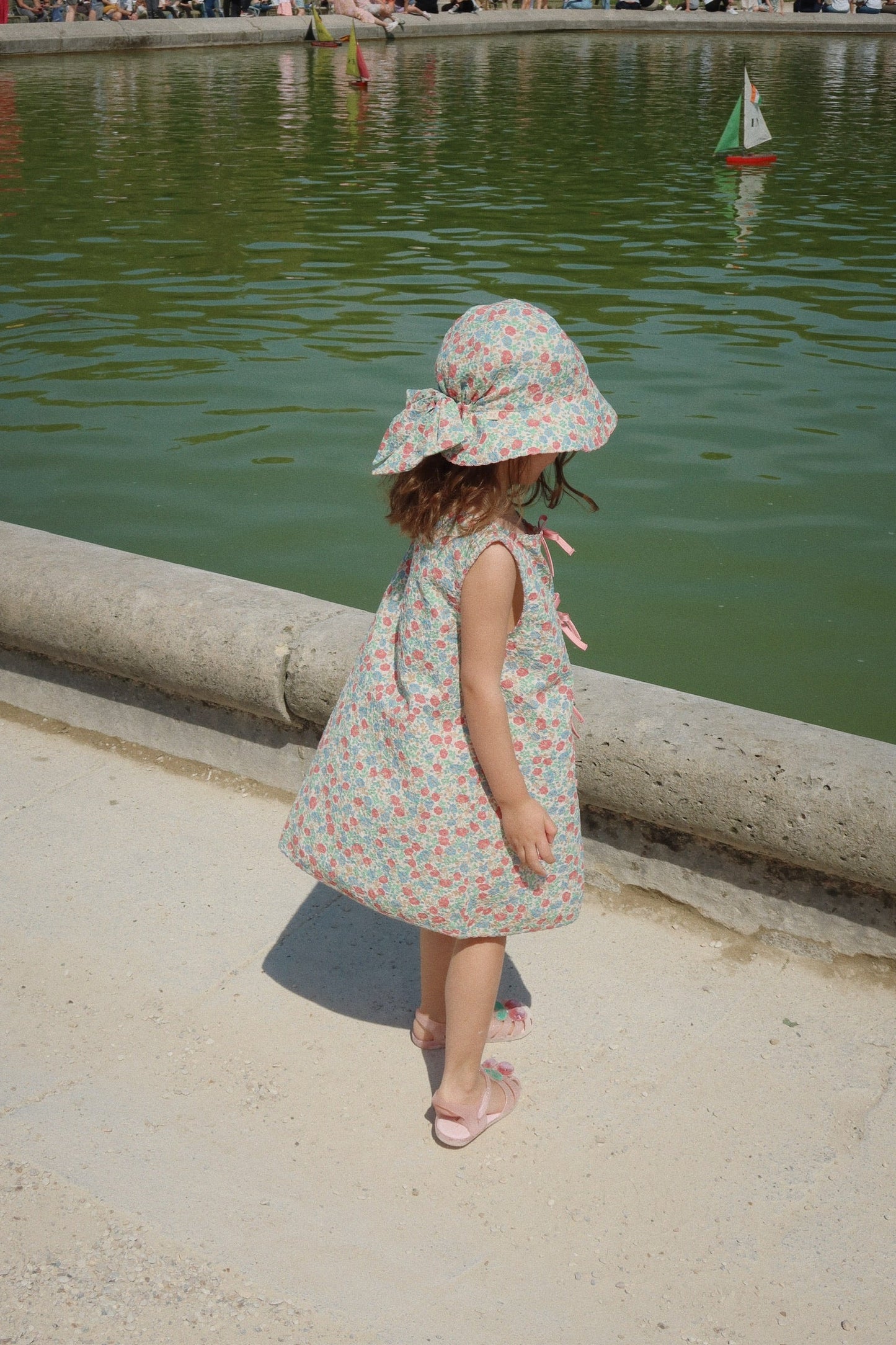 Elin Bow Dress GOTS, Fiola