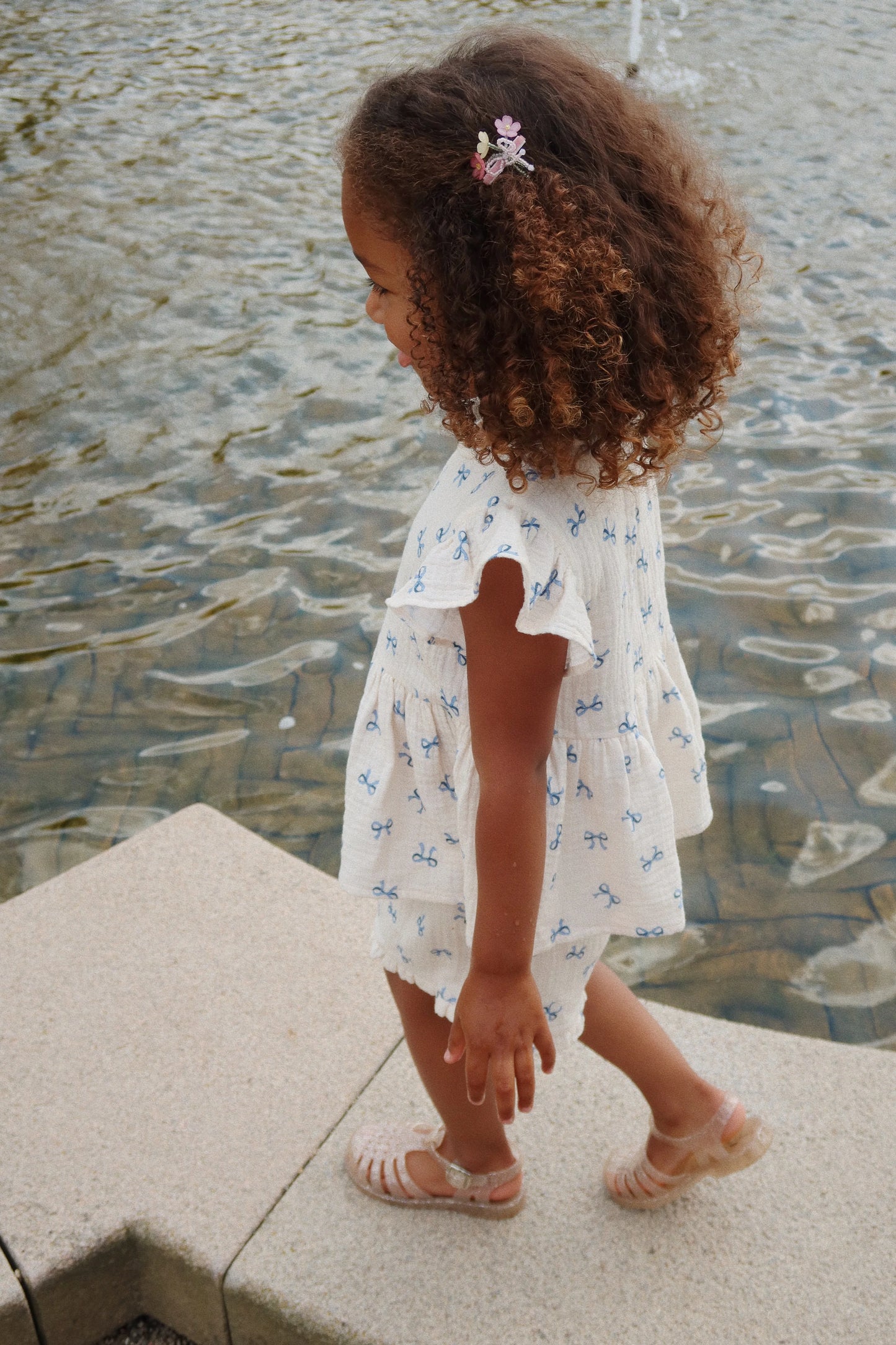 CoCo Shorts GOTS, Bow Bleu