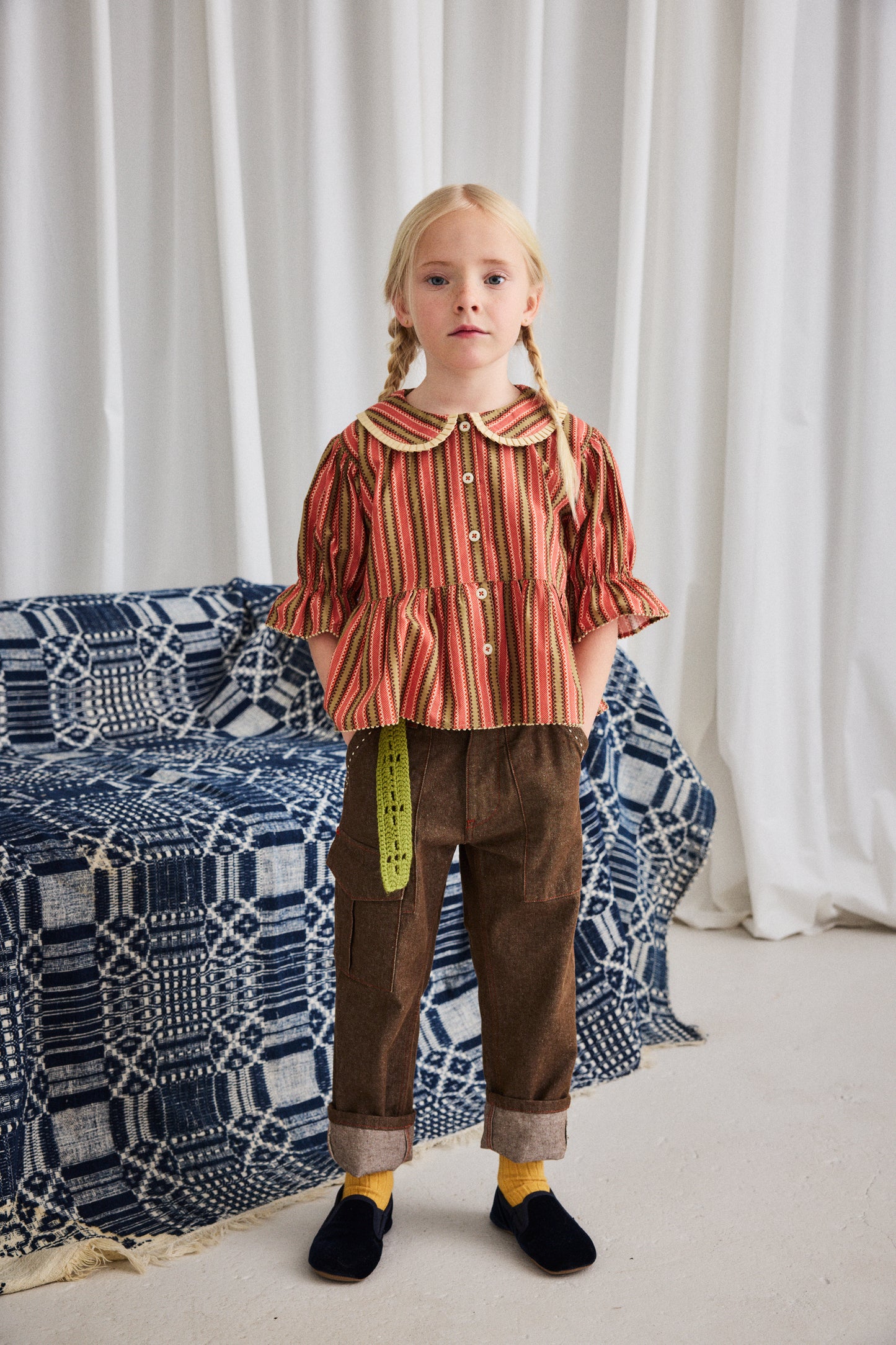 Esther Top, Linden Vaquero Stripe