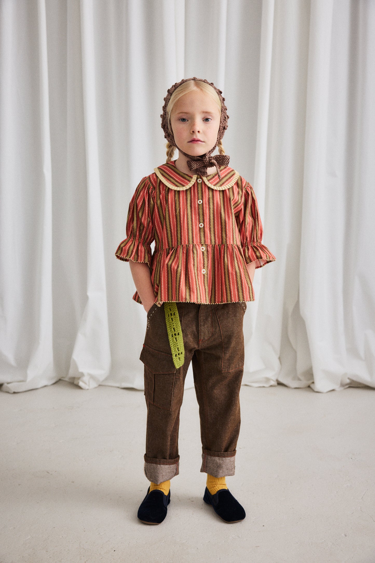 Esther Top, Linden Vaquero Stripe