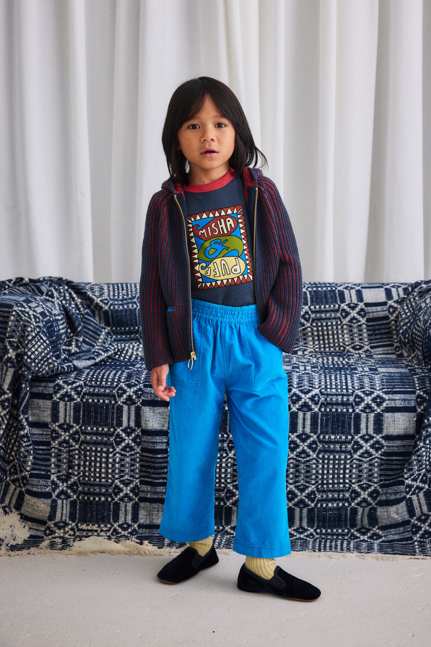 Corduroy Camp Pant, Cerulean