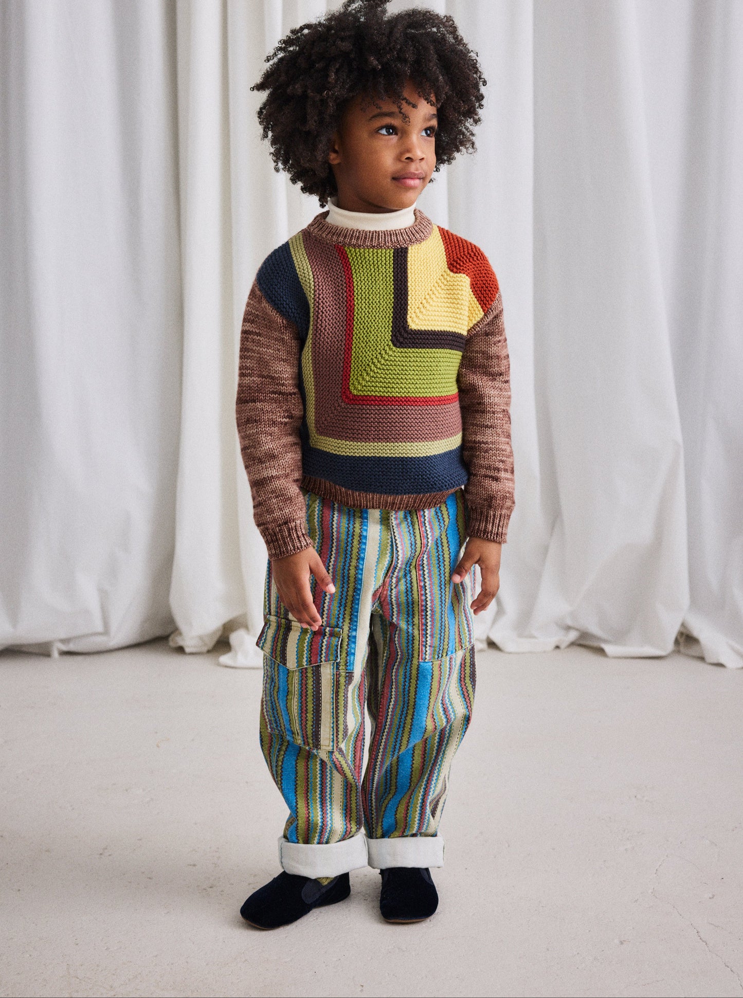 Canvas Utility Pant, Matcha Zigzag