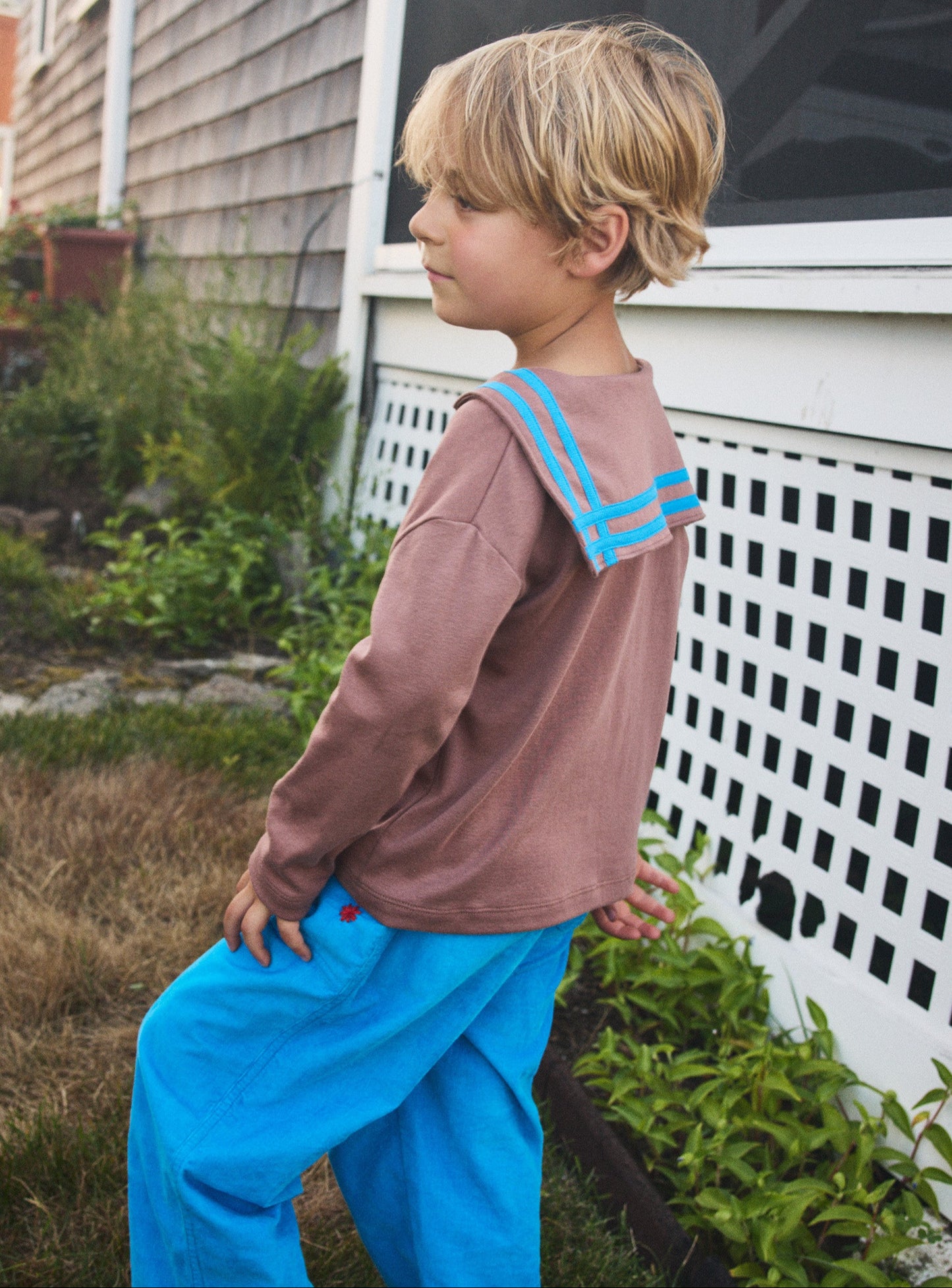 Corduroy Camp Pant, Cerulean