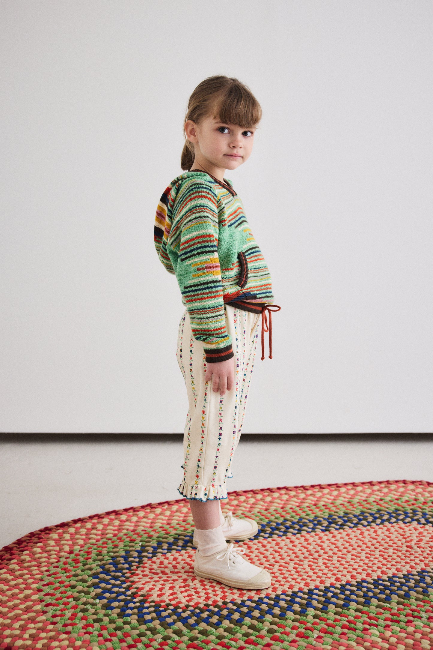 Ruffle Pedal Pusher, String Little Botanica