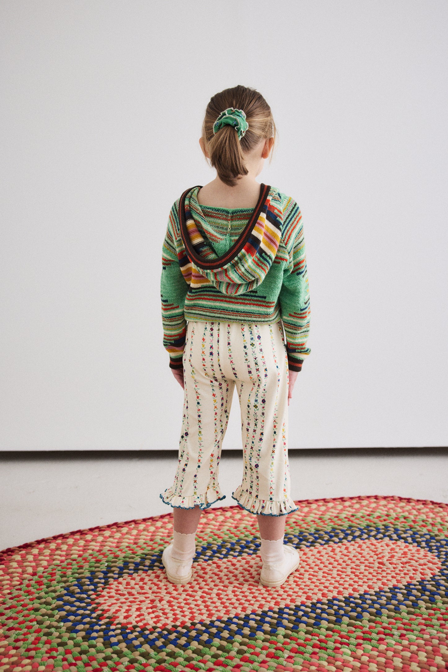 Ruffle Pedal Pusher, String Little Botanica