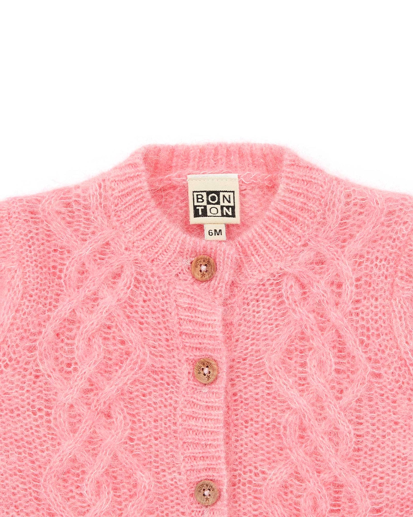Mini Bernard1 Cardigan, Rose Be Fresh