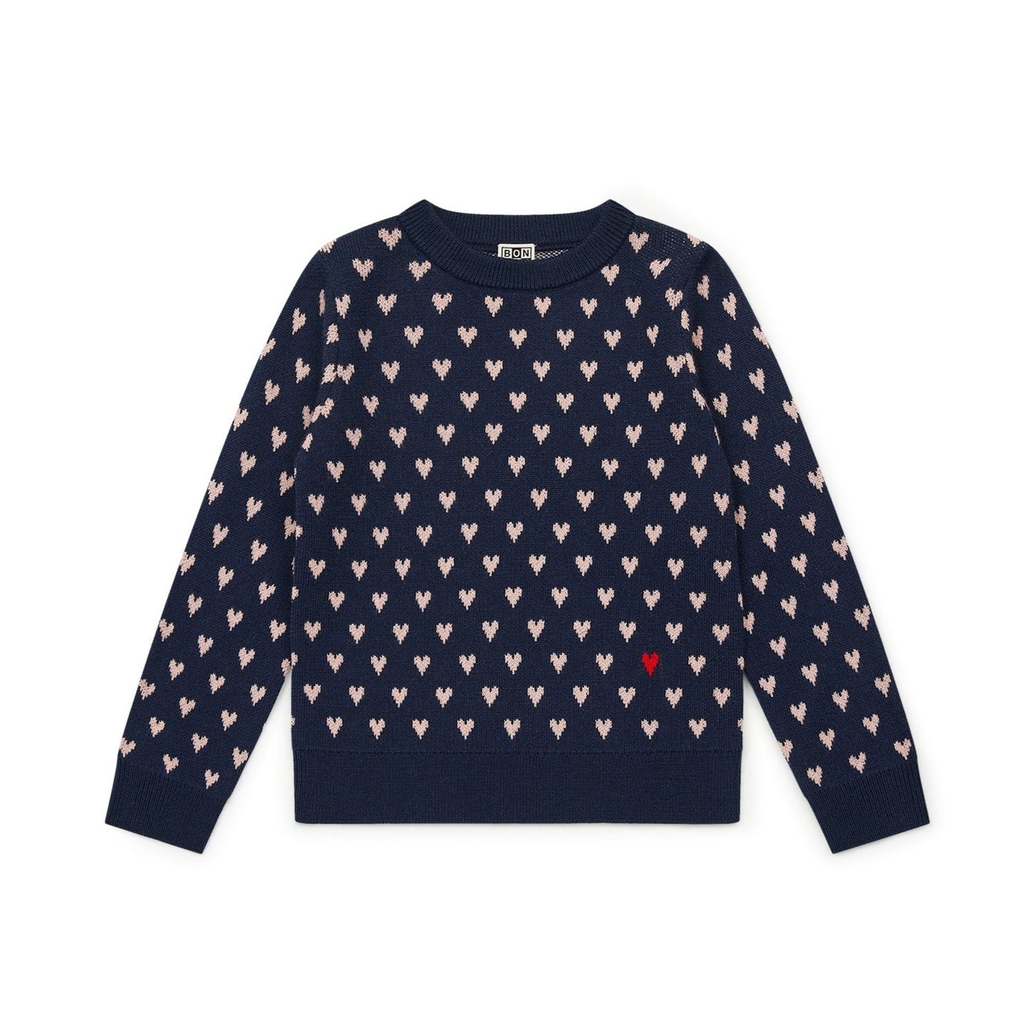 MYLOVE Knit Sweater, Navy Bonton