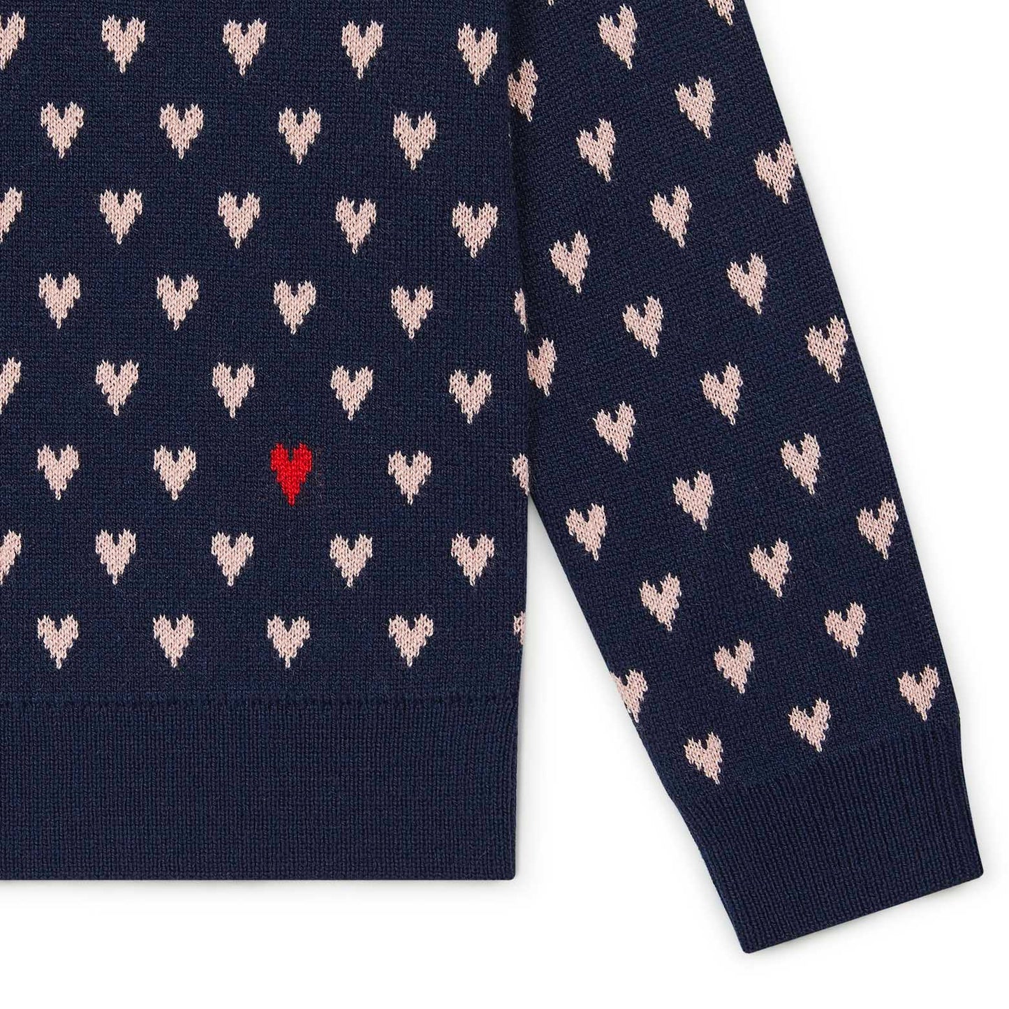 MYLOVE Knit Sweater, Navy Bonton