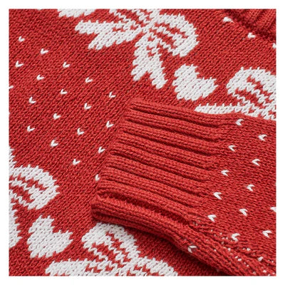 Noe Sweater, Red/Off White Bow