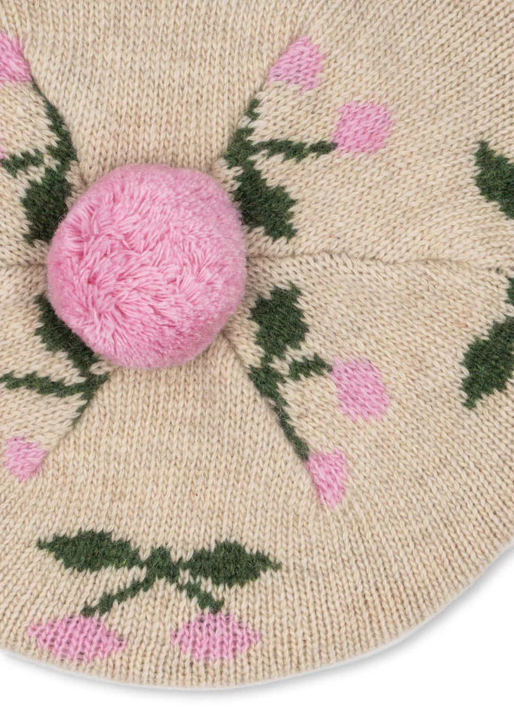 Belou Knit Beret, Cherry