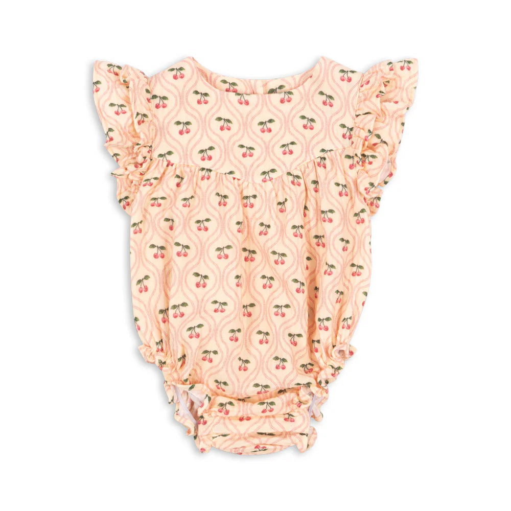 CoCo Romper GOTS, Cherry Pink
