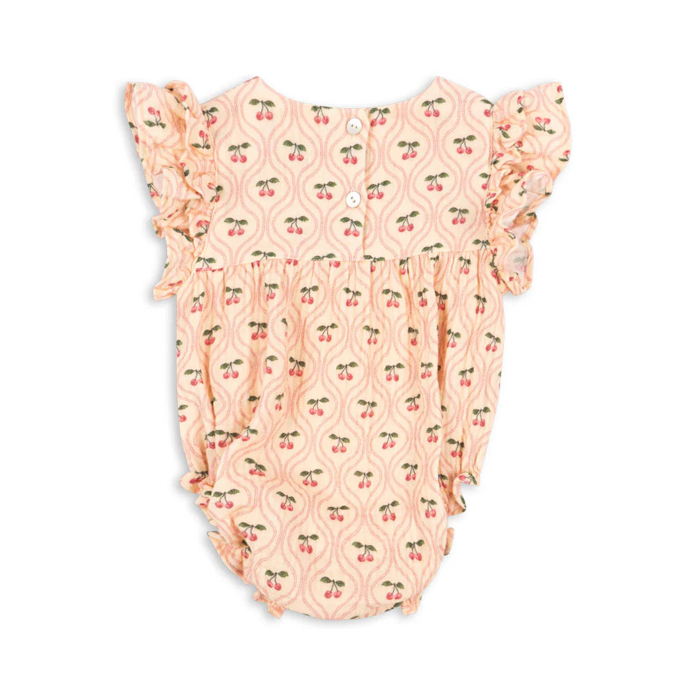 CoCo Romper GOTS, Cherry Pink