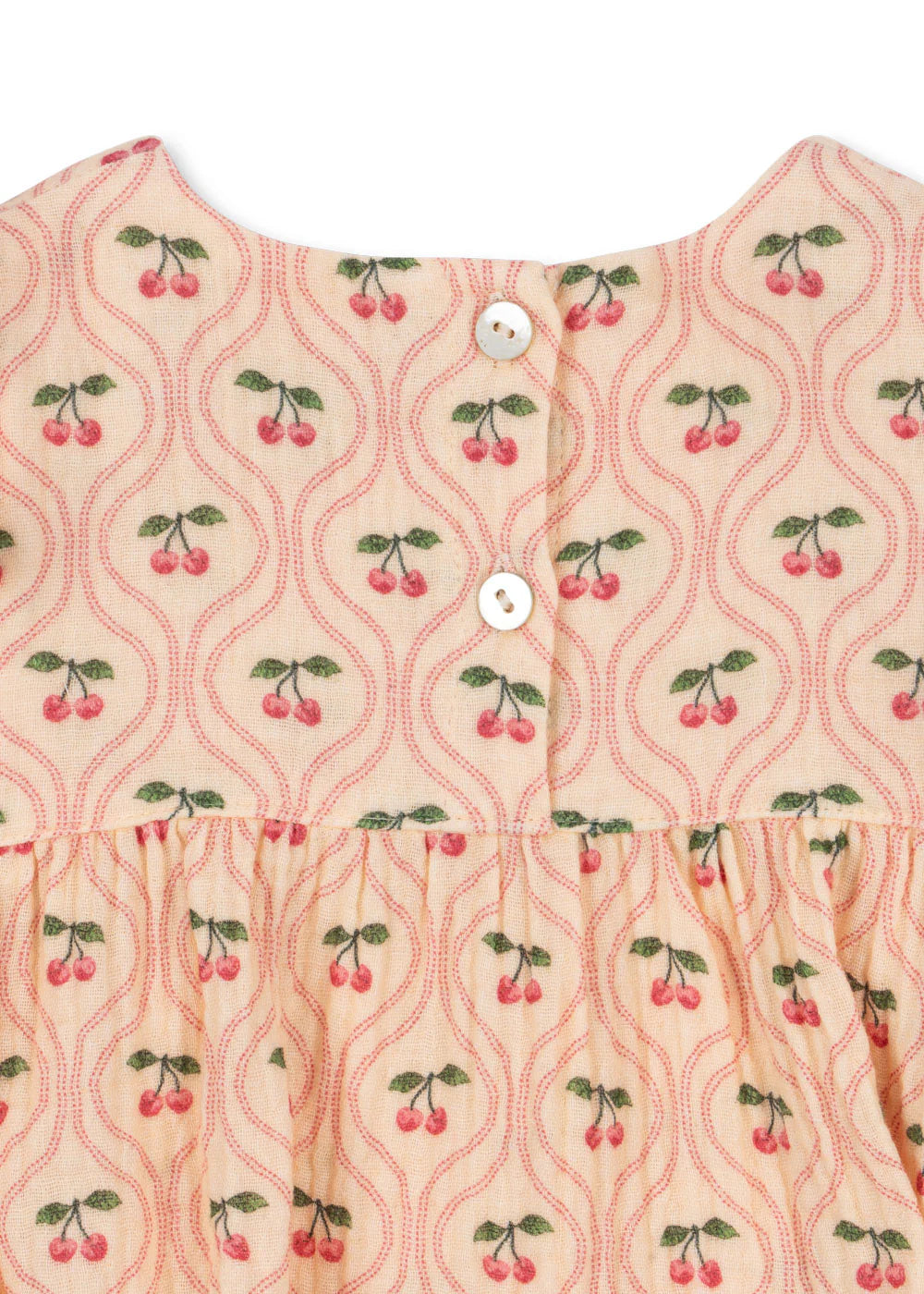 CoCo Romper GOTS, Cherry Pink