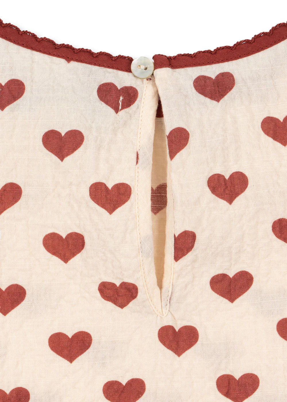 Ava Slip Dress GOTS, Amour Rouge