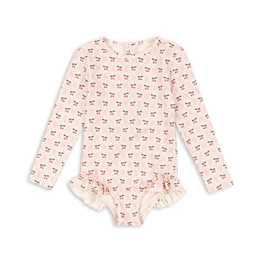 Merle LS Swimsuit GRS, Cherry Pink Motif