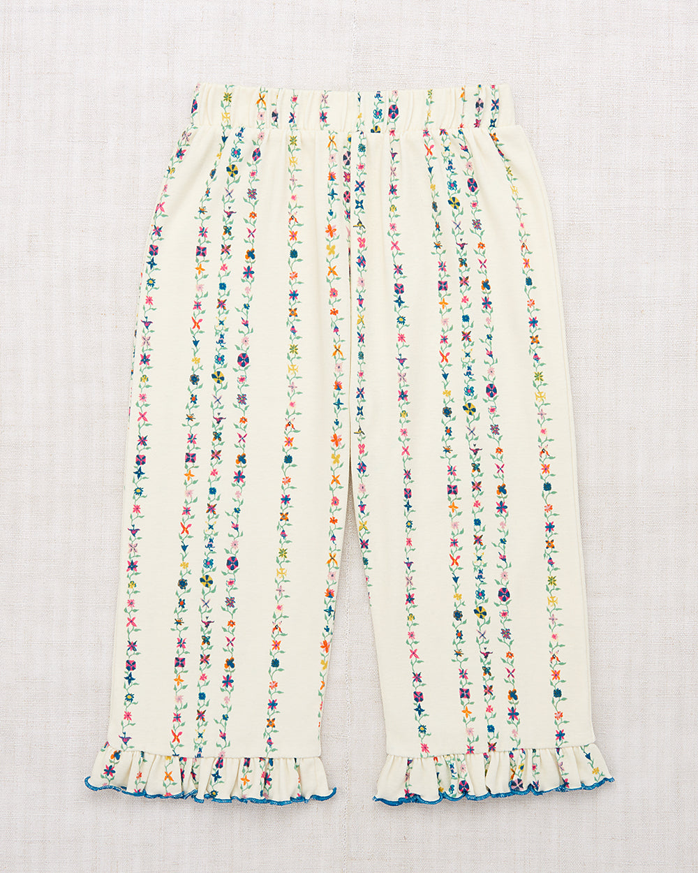 Ruffle Pedal Pusher, String Little Botanica