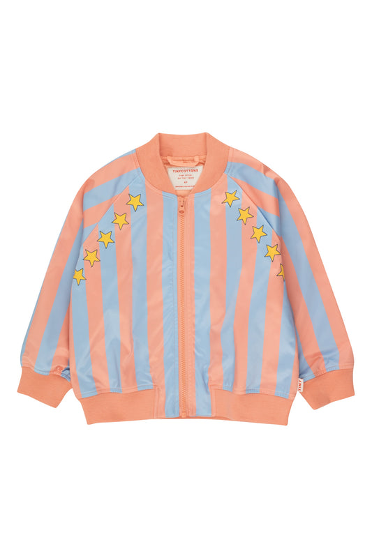 Tiny Rock'n'Roll Bomber Jacket, Bluegrey/Papaya