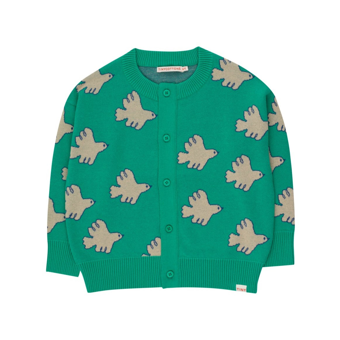 Doves Baby Cardigan, Emerald