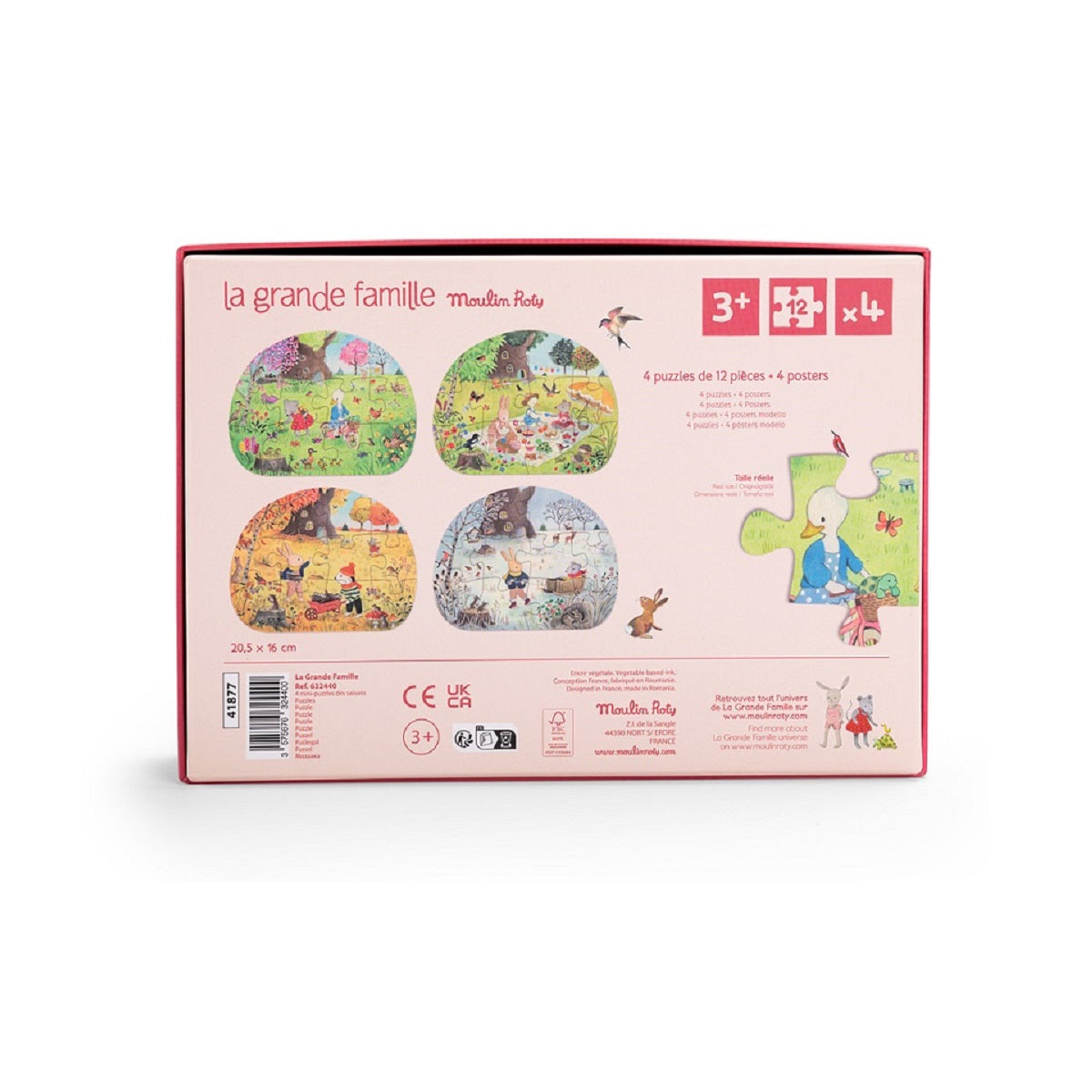Moulin Roty Four Seasons Mini Puzzles