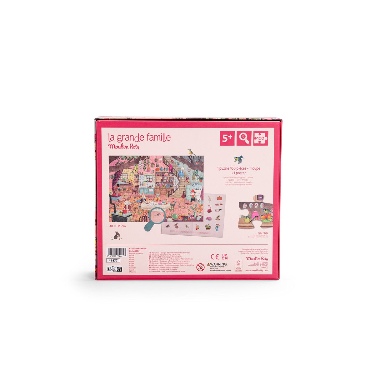 Moulin Roty At Home Puzzle 100pcs, Grande Famille