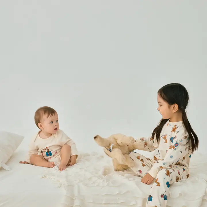 Organic Toddler Pajama Set, Holiday Joy