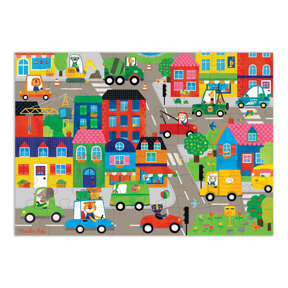 Moulin Roty In Town! Puzzle 48pcs