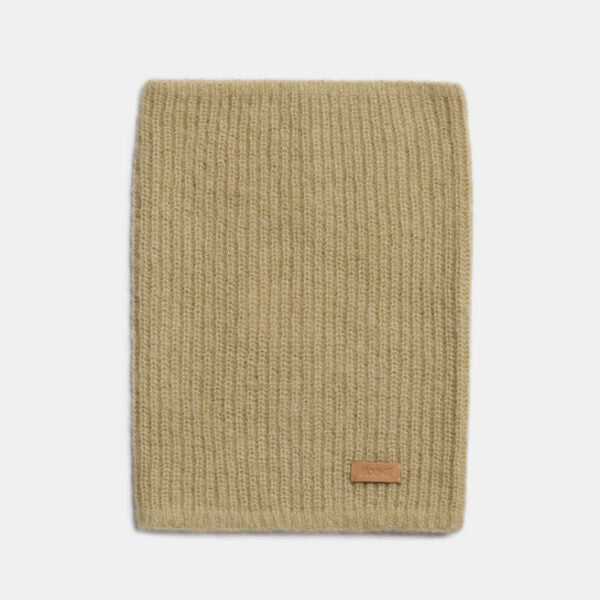 Alpaka Kids Neck Warmer Tube, Musk Green