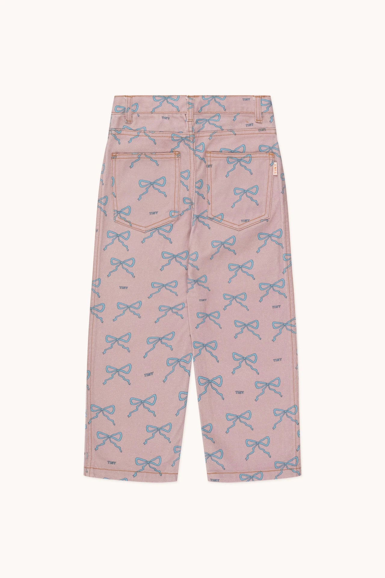 Bows Straight Jeans, Taupe