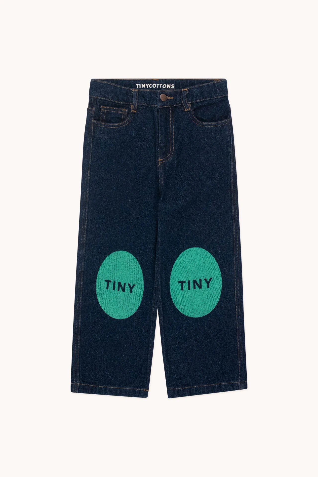 Printed Jeans, Dark Wash Denim