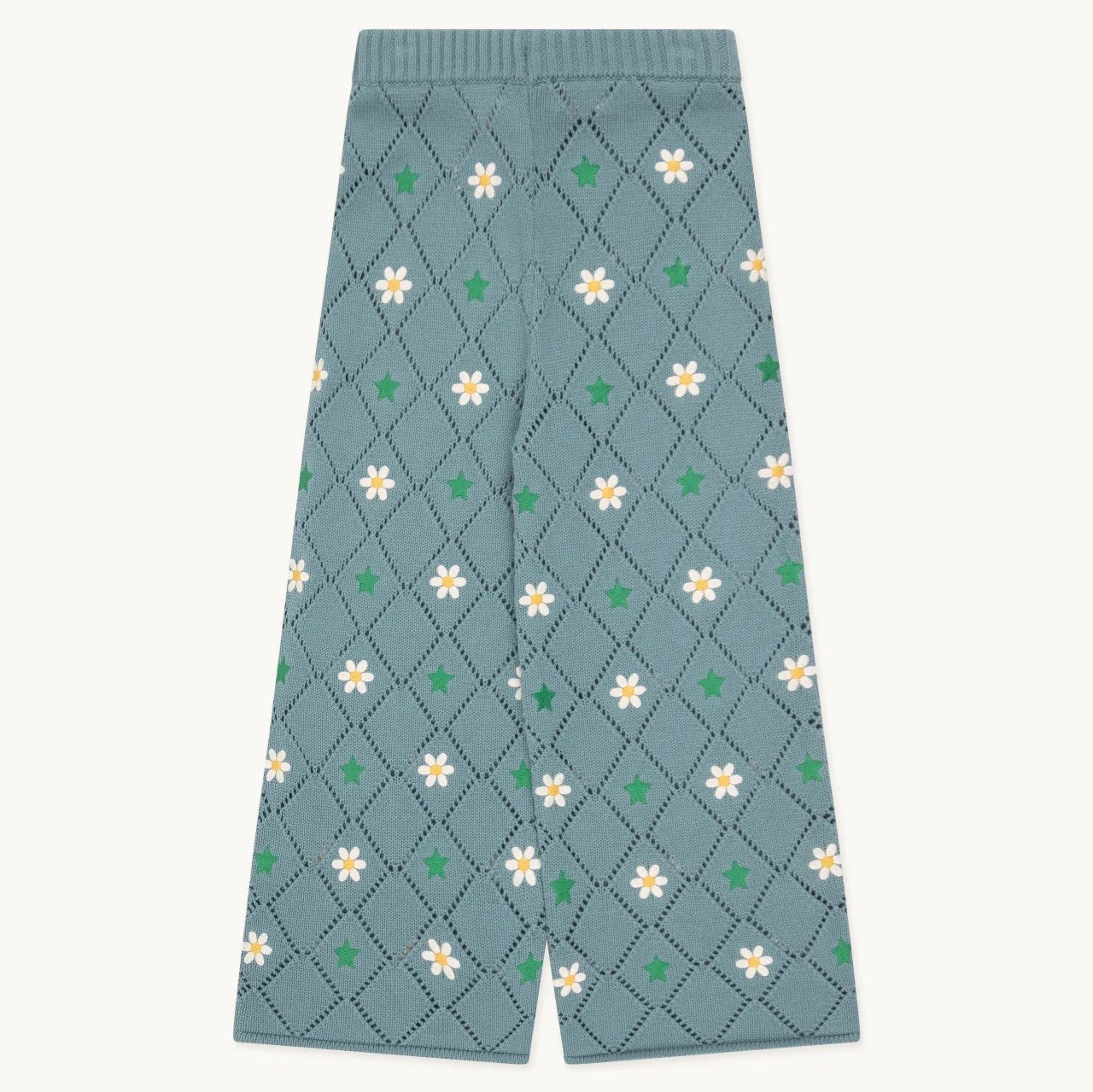 Stars and Flowers Pant, Dark Pistachio